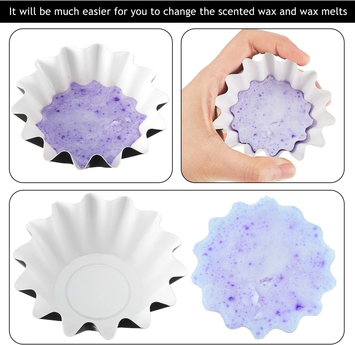BOAO Reusable Wax Melt Liners - Electric Pluggable Wax Melter & Warmer with 25 Black Liners for Scented Wax - Image 5