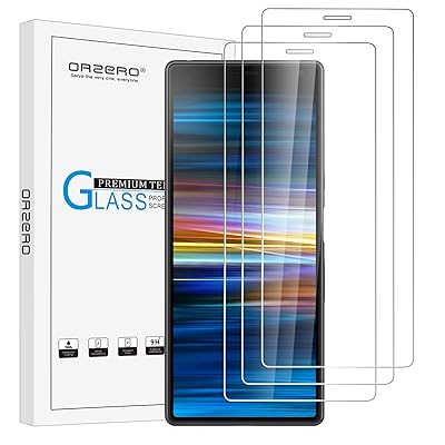 3 Pack) Orzero for Sony Xperia 10 Tempered Glass Screen Protector, 2.5D Arc Edges 9 Hardness HD Anti-Scratch Bubble-Free (Lifetime Replacement)