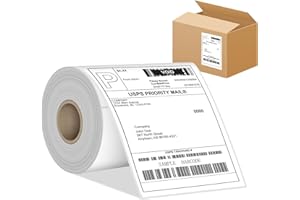4”x6” Thermal Labels Shipping Labels, BESTIKER 4”x6” Direct Thermal Labels 1 Rolls, Compatible Zebra 2844 Rollo Thermal Print