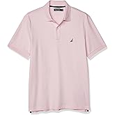 Nautica Mens Classic Fit Short Sleeve Solid Soft Cotton Polo Shirt
