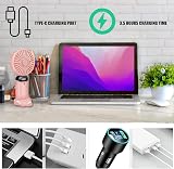 Jsdoin Hand Held Fan 5 Speeds USB Rechargeable Pink Portable 5000mAh view 7