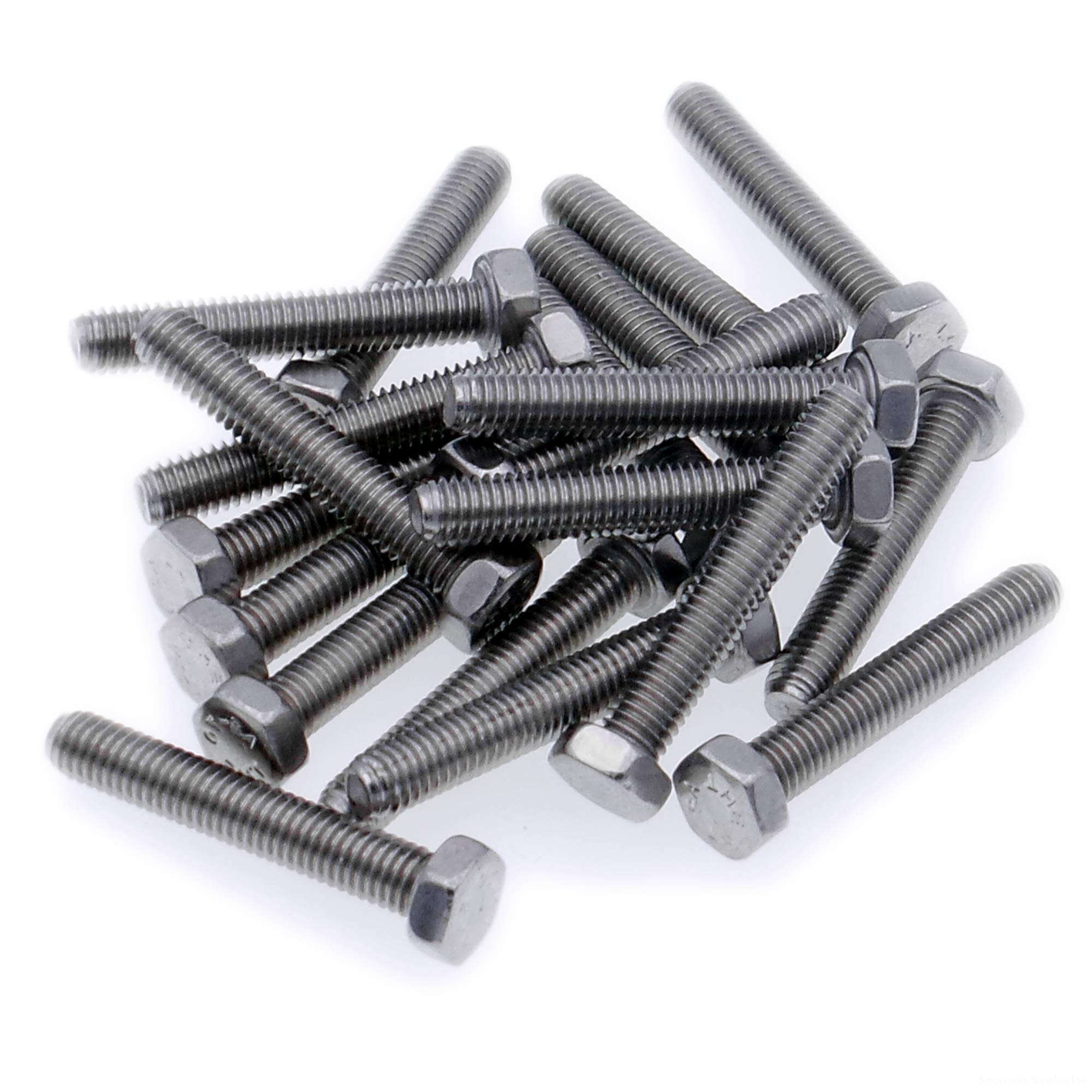 M2 (2mm x 4mm) Hex Bolt (Fully Threaded Setscrew) - Stainless Steel (A2) (Pack of 20)