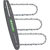 BYANE 8 Inch Chainsaw Bar and Chain Combo, 3/8" LP .050" 33DL | Fits Greenworks, Sun Joe, Chicago, Portland, Kobalt, Earthwise; Replaces Oregon 080SDEA041 (3 Chains + 1 Bar)