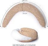 Niimo XXL Pregnancy Pillow & Nursing Pillow 100% Cotton Cover view 6
