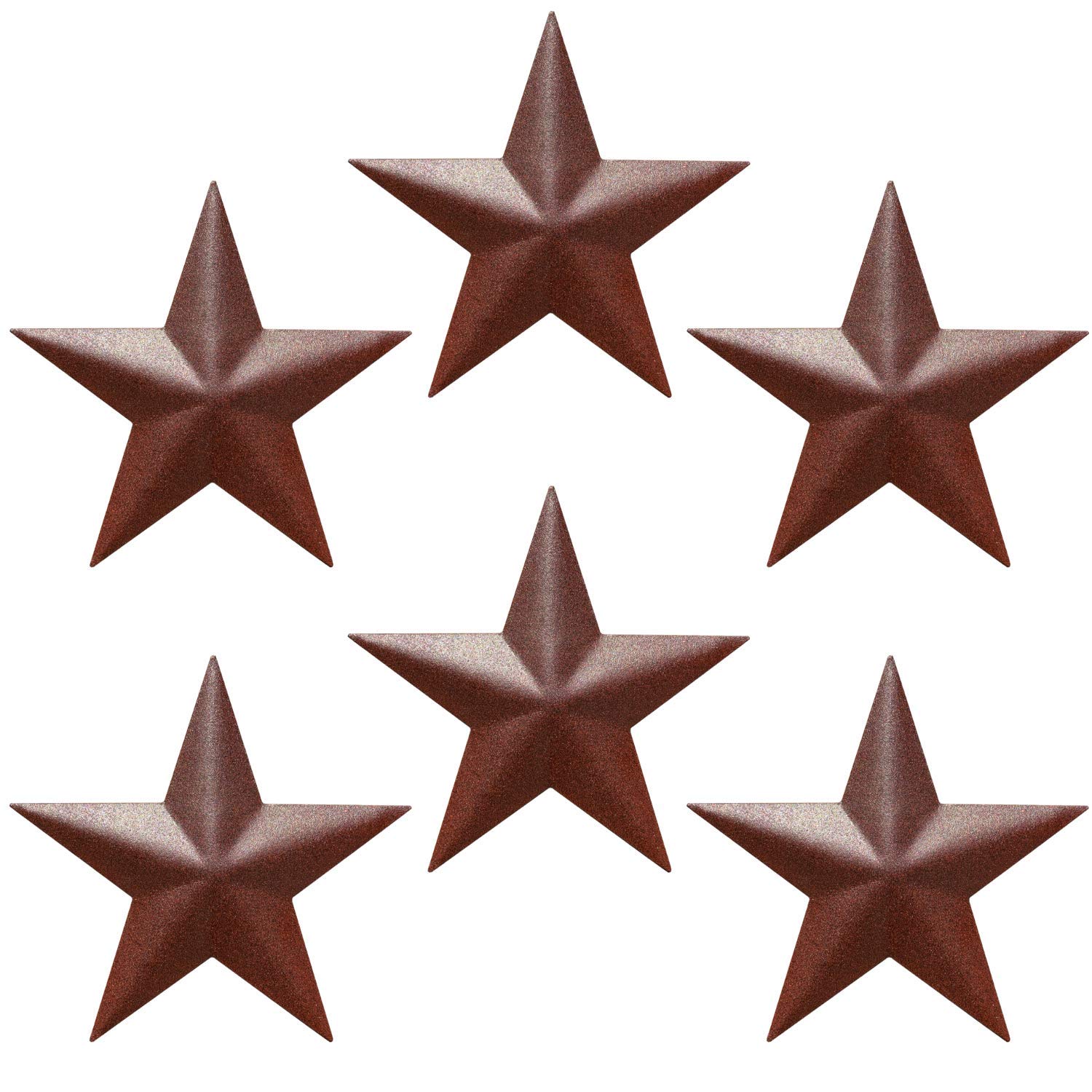 EcoRise Barn Star Metal Stars for Outdoor Vintage Western Country Rustic Art Farmhouse Wall Decor (5 Inch)