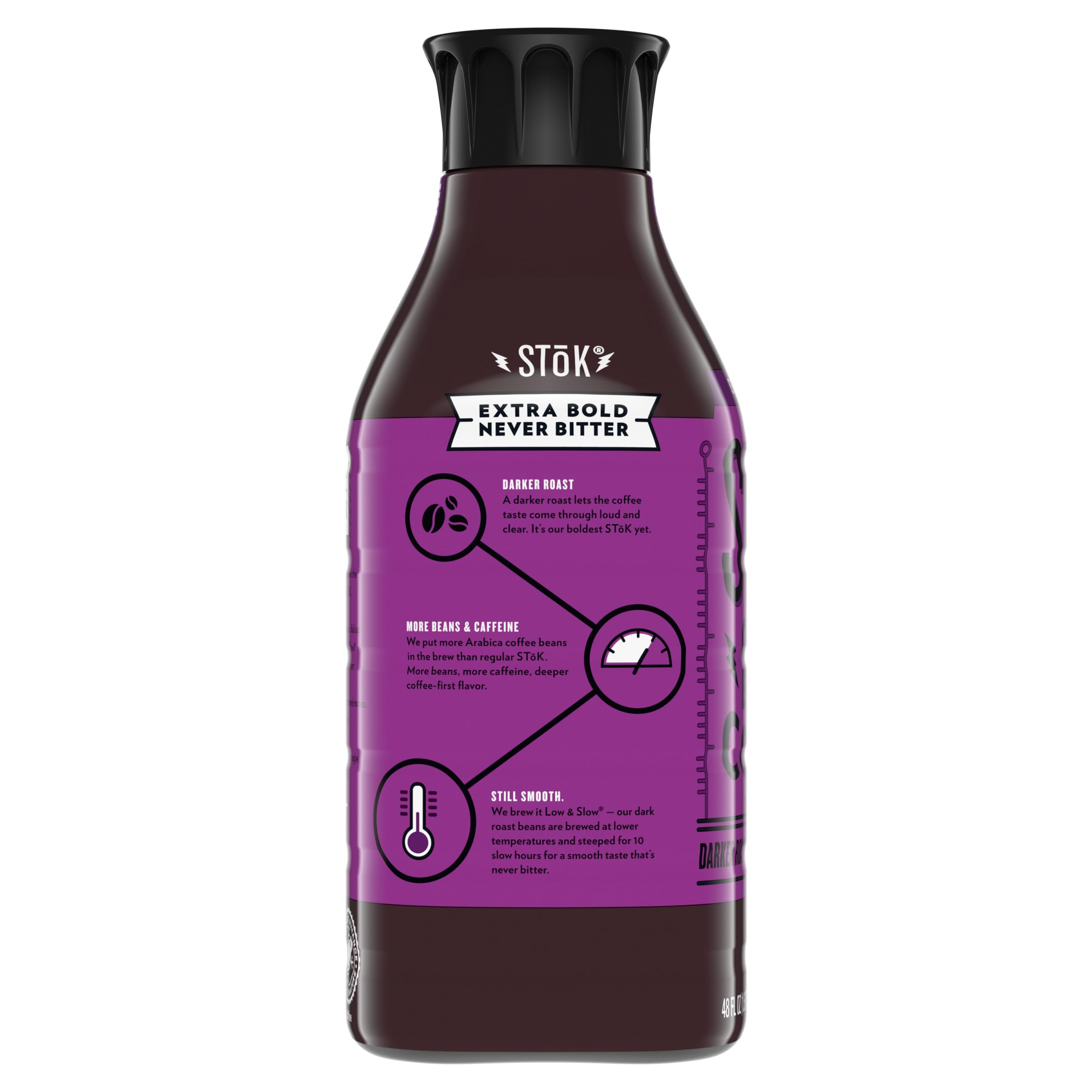 SToK Cold Brew Coffee, Extra Bold Unsweetened, 48 Oz. Bottle