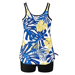 Tankini Swimsuits for Women Tummy Control Blouson