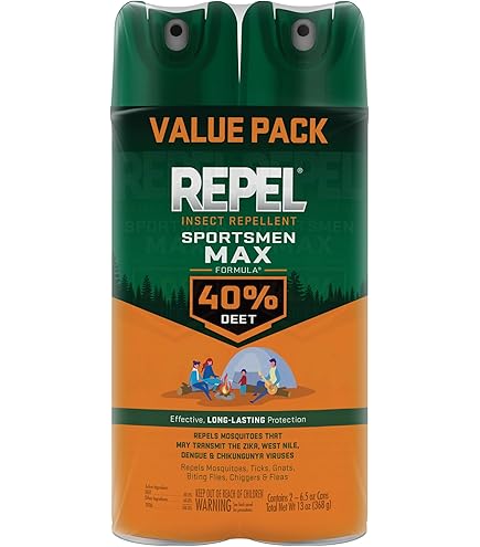 Coleman Max 100% DEET Insect Repellent - 4 Oz Pump Spray 2-Pack With Hand Wipes