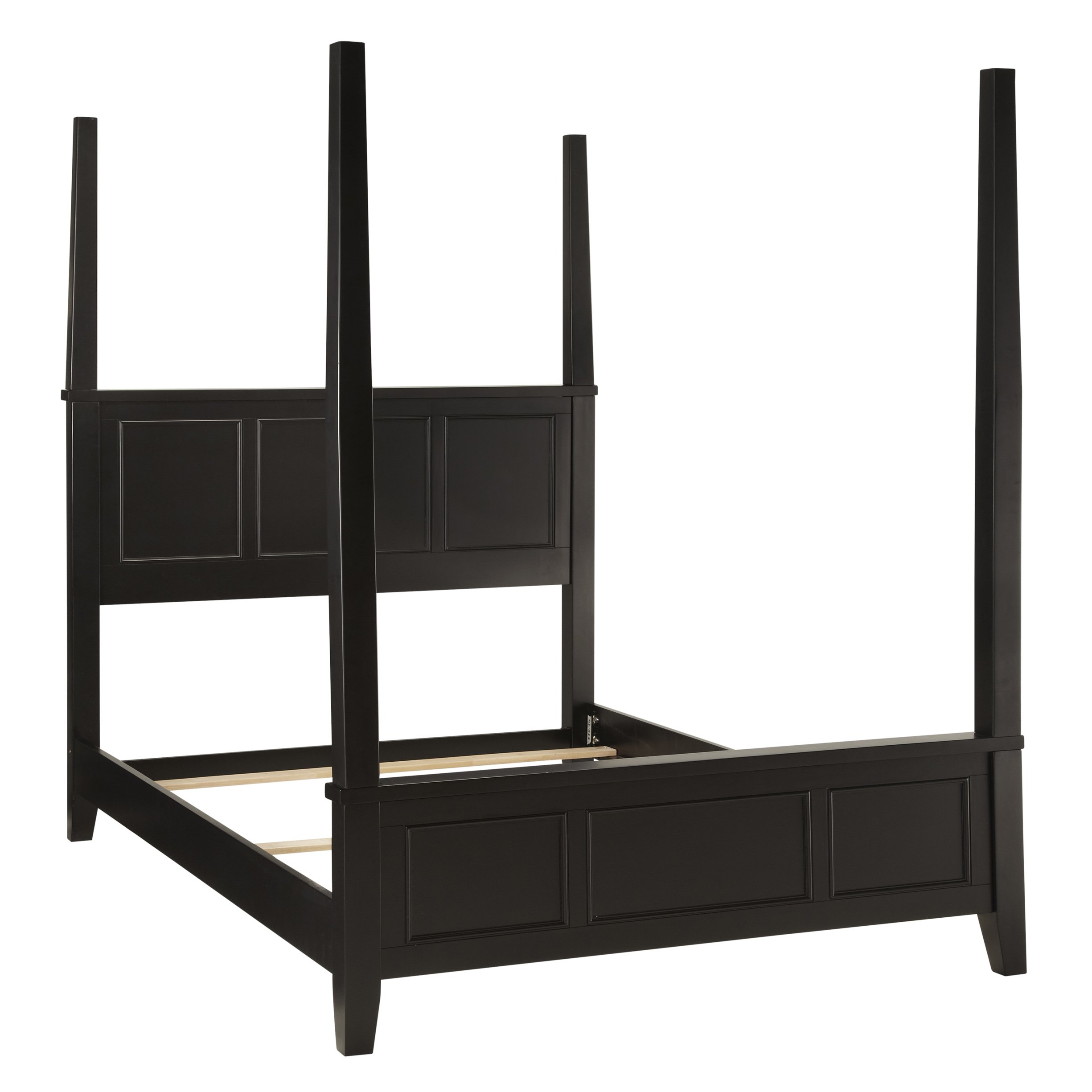 Home Styles Bedford Poster Bed, King, Black(INCOMPLETE)
