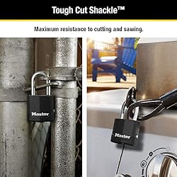 Master Lock 3 Pack Weatherproof Padlocks with