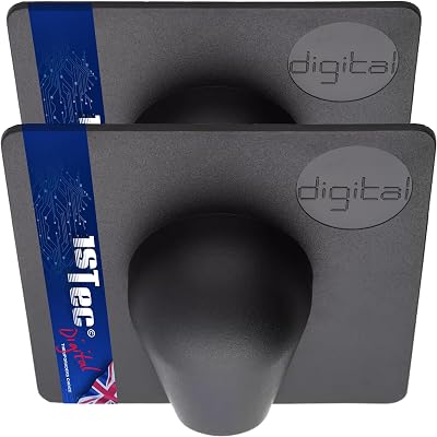 1STec Brick Burst Cable Shield 2 Pack Black Drill Hole Damage Covers