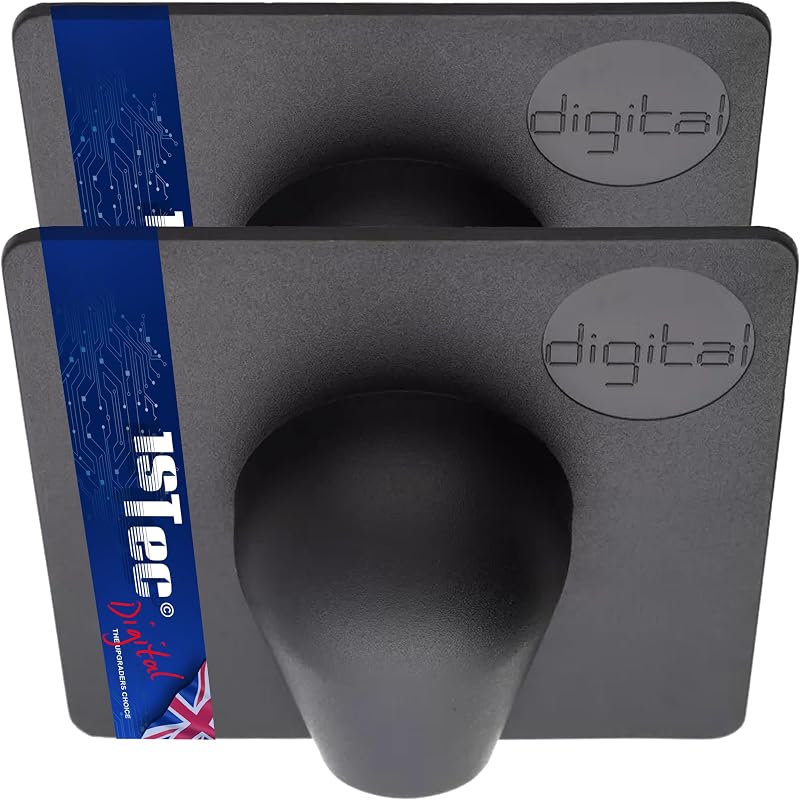 1STec Brick Burst Cable Shield 2 Pack Black Drill Hole Damage Covers