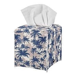 Talayituse Tropical Palm Tree Print Tissue Box