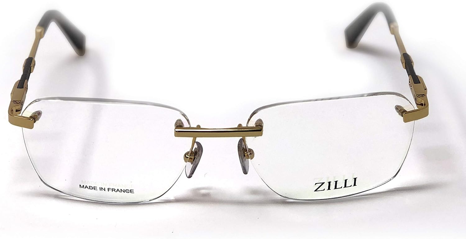 mens designer rimless eyeglasses