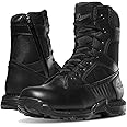 Danner Striker Bolt Side-Zip Waterproof Black Tactical Boots for Men - Lightweight, PU-Coated Polishable Leather & Nylon with Slip-Resistant Outsole