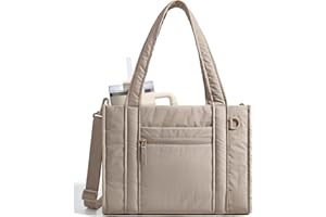 BAGSMART Small Tote Bag for Women, Crossbody Bag with Zipper, Crush Bow Purses for Travel Work College