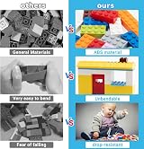 HIUME Building Bricks 1200 Pieces Compatible with Construction Blocks 12 Colors view 6