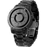 EUTOUR Magnetic Watch Floating Balls Dial 40mm Swiss Qtz 3/5ATM 20mm Strap | Magnetic Beads Display Ronda Quartz 3/5ATM 40mm Brass Numeral PVD Dial Strap 20mm Unique Watch Gifts for Men