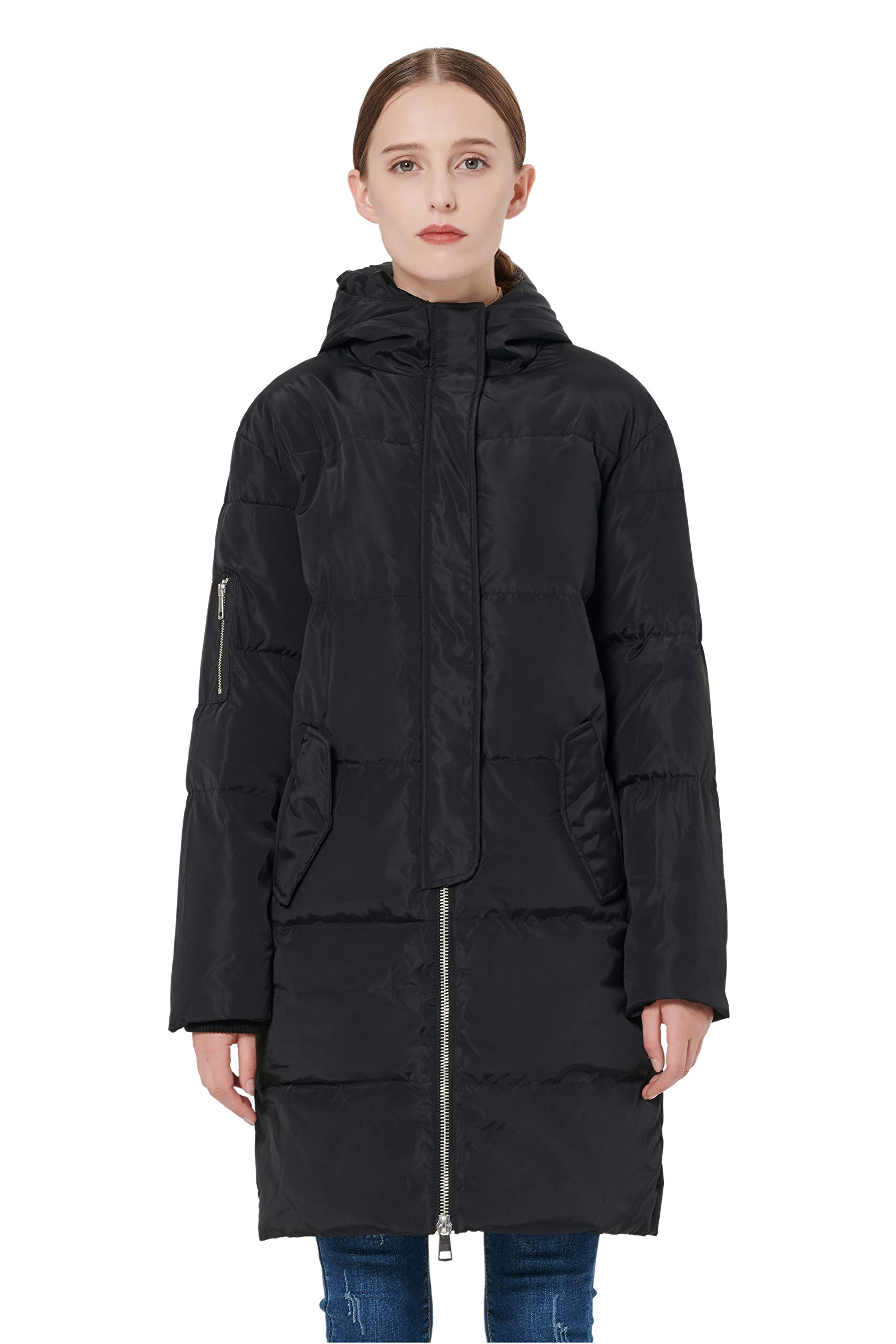 Orolay womenu0027s thickened down jacket plus size jeans