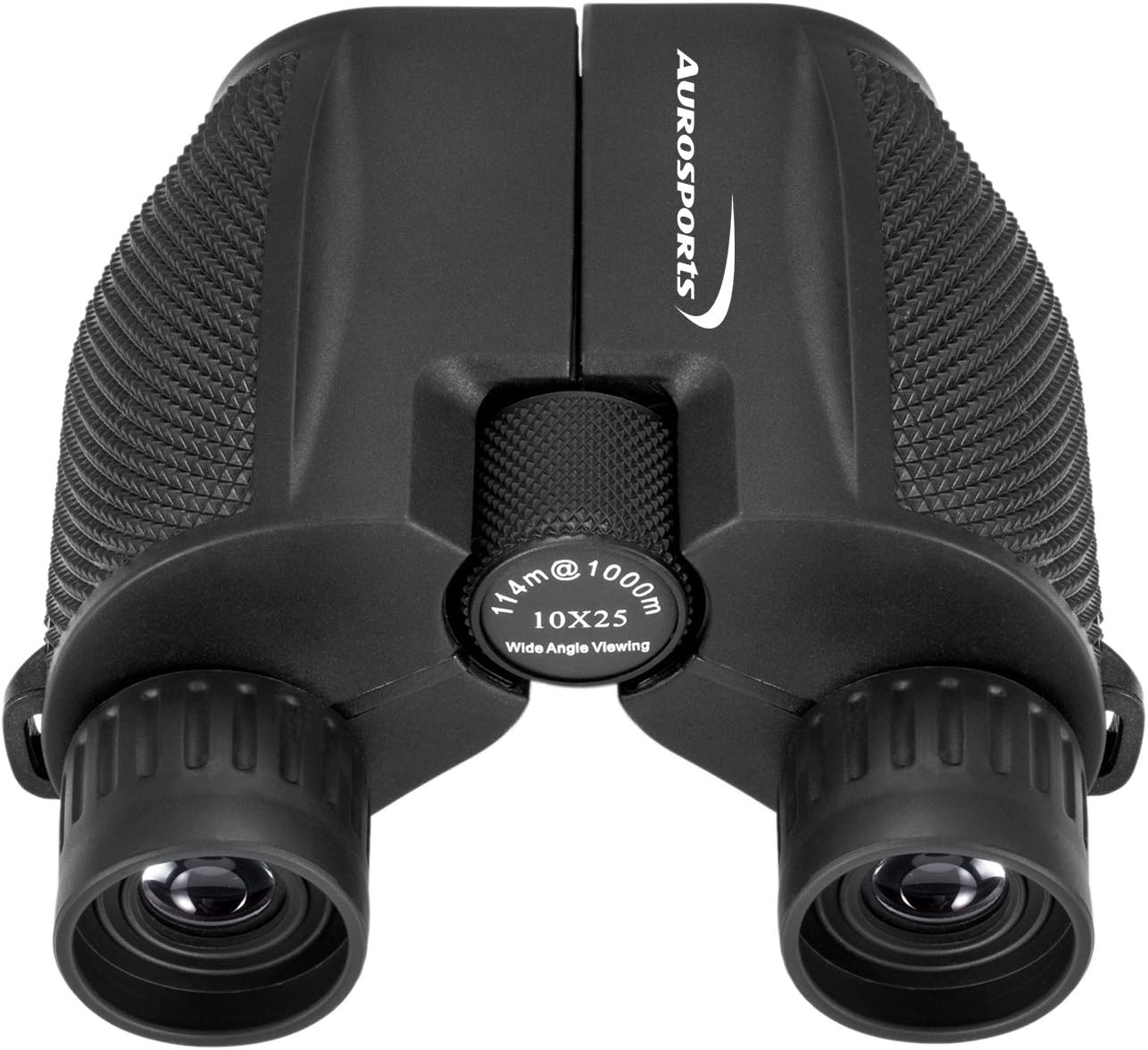 Aurosports 10x25 Folding High Powered Compact Binoculars for Adults Kids With Weak Light Night Vision Clear Binocular for Bird Watching Great for Outdoor Sports Games and Concerts : Camera & Photo