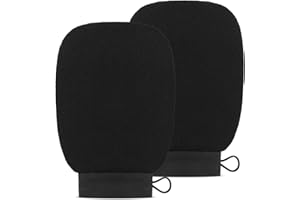 Exfoliating Gloves,2pcs Exfoliating Mitts Body Scrub Glove,Dual-Sided Deep Clean Exfoliation Scrubbing Mitt,Dead Skin Remover