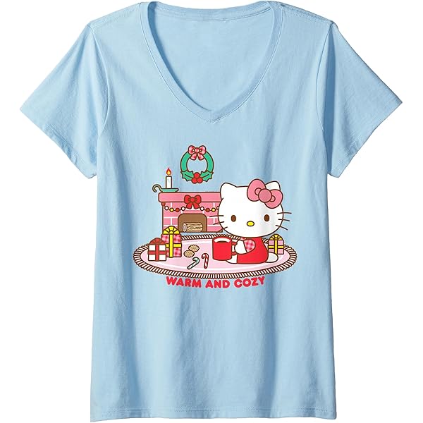 T-shirt Hello Kitty Noël - Manches Longues Rouge - Taille 12 Mois - Neuf Avec étiquettes Sanrio