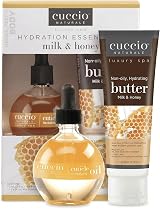 Cuccio Milk and Honey Hydration Cuticle Oil 68ml & Butter 4oz Nail Care