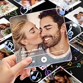 UNIGIFT Custom Music Fridge Magnet Personalized Gifts for Valentines Day Can Play Songs Record Voice, Customized Musical Photo Frame Spotify Gifts for Him Her Girlfriend Women on Christmas Anniversary
