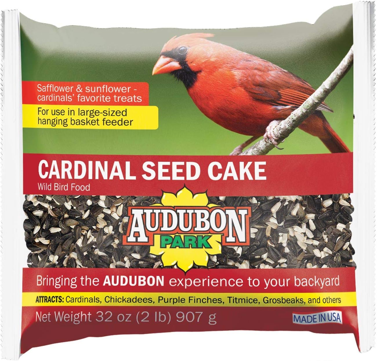 Audubon Park 13189 Cardinal Seed Cake Bird/Wildlife Food