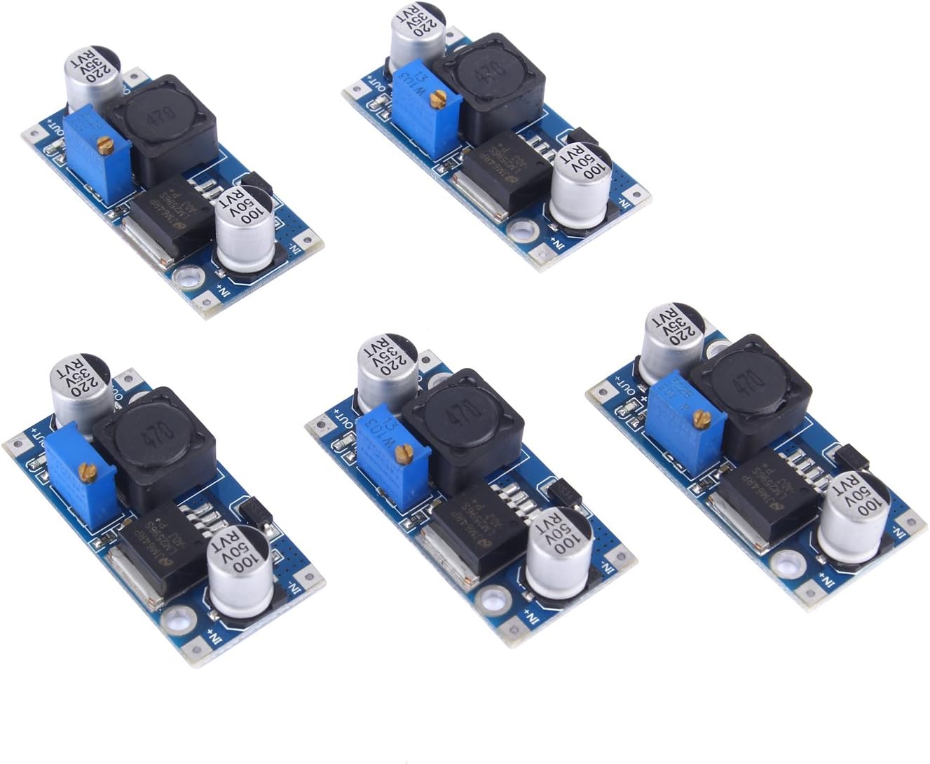 VABNEER 5pcs DCDC Supply Module LM2596S Buck Converter Amazon.co.uk