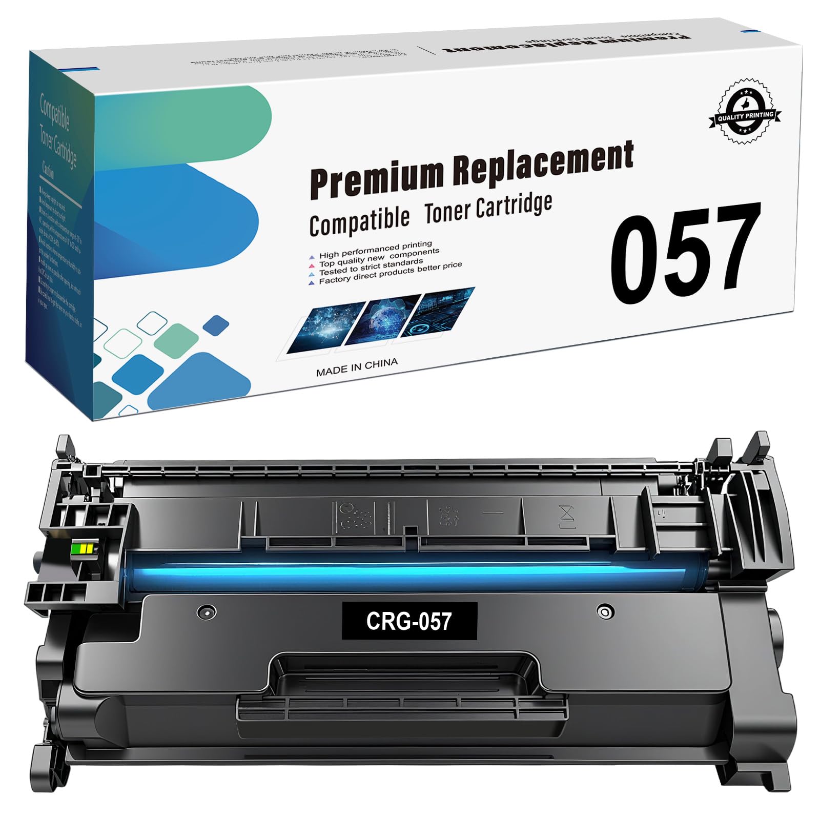Compatible Toner Cartridge 057 (057H) Black Standard Capacity 3100 Pages for Canon MF450 MF451DW MF452DW MF453DW MF455DW MF449dw MF448dw MF445dw MF443dw LBP228dw LBP227dw LBP226dw LBP223dw printers