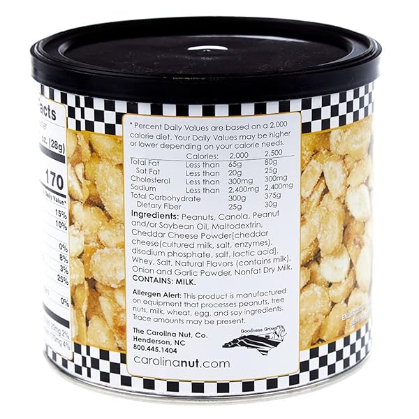 THE CAROLINA NUT COMPANY PEANUTS, SMOKEY MOZZARELLA, 12 OUNCE