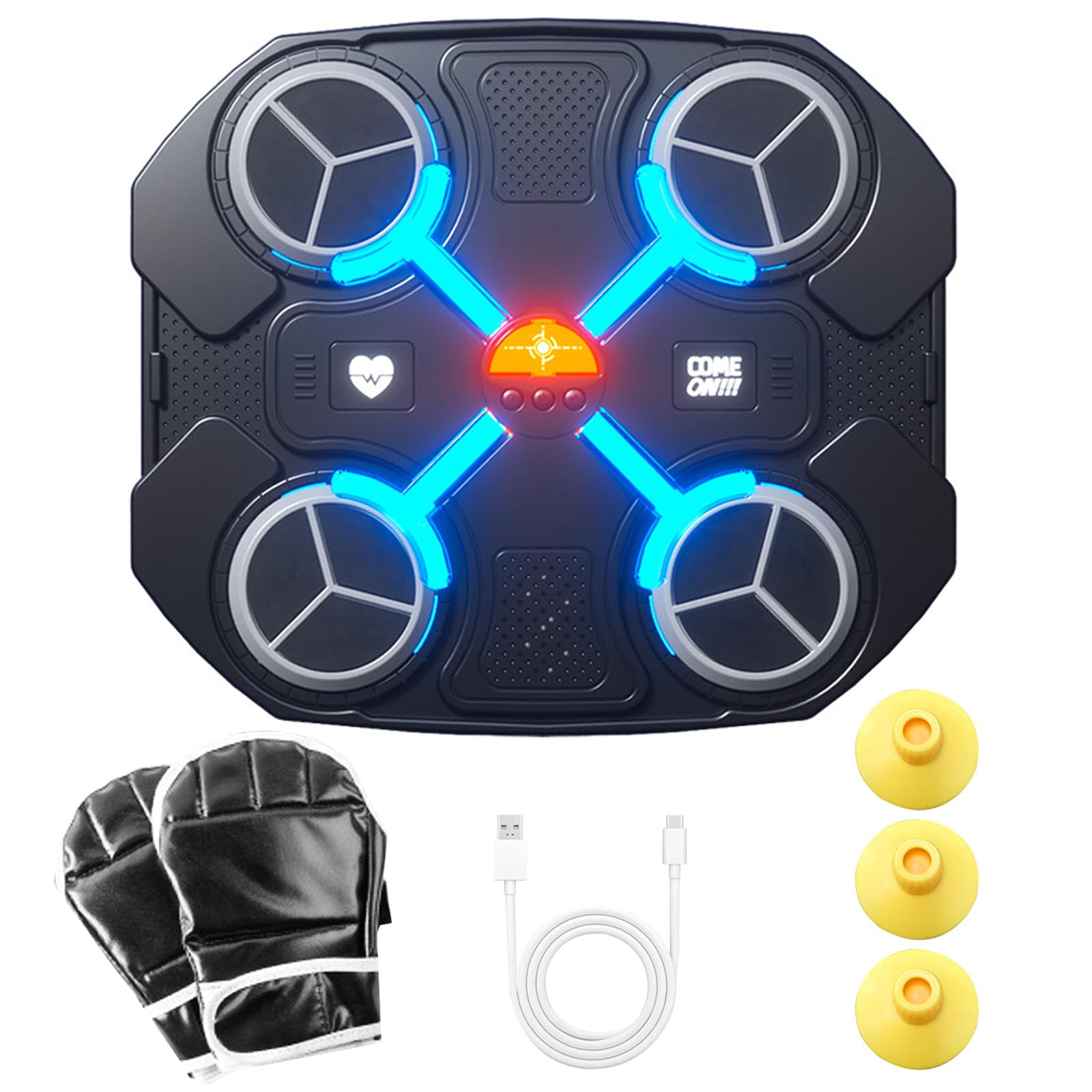 Music Boxing Machine, Bluetooth Music Boxing, Smart Music Boxing Machine, Boxing Machine with Boxing Gloves, Wall Mounted Boxing Machine, Boxing Training Equipment for Adults and Children