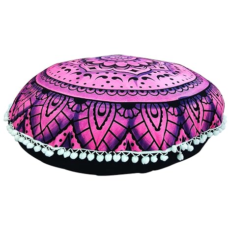 Amazon Com Mandala Floor Pillows Round Bohemian Cushion Cover