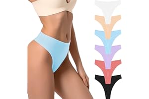 PSEFNAGX Women High Rise Breathable Sport Stretchy Thong Colorful Panties Plus Size Female Underwear