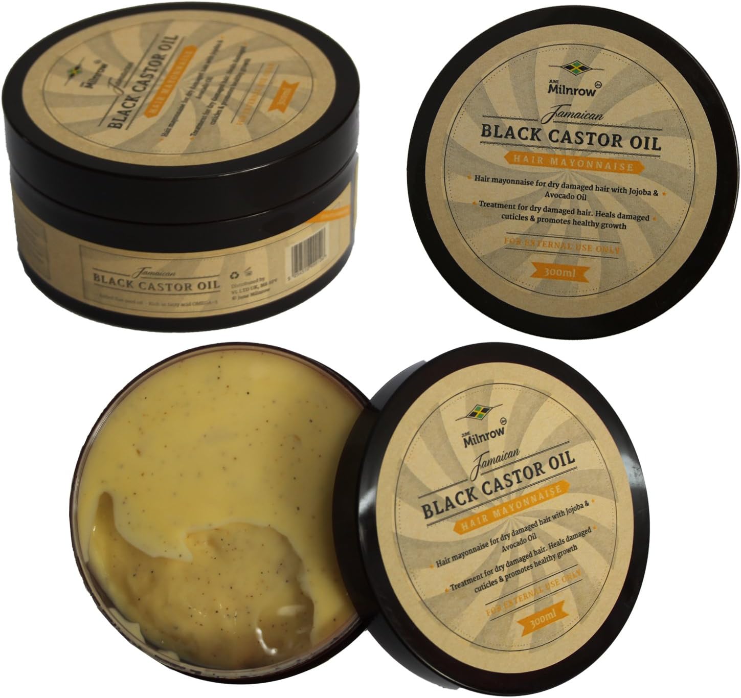 June Milnrow Jamaican Castor Oil Hair Mayonnaise For Dry & Damaged Hairs