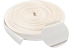 ZIPPERSTOP 1/2" Wide Double-fold Bias Tape ~ Poly Cotton (10 Yards, Off-White)