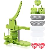 Happizza Heart-Shaped Button Maker Machine, Detachable Heart DIY Pin Button Maker Press Machine Kit, Badge Button Press Machine Pin Maker Machine with Free 100pcs Button Parts