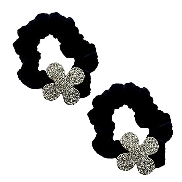 Amazon Com Hand A Pair Of Attractive Black Velvet Hair Bands