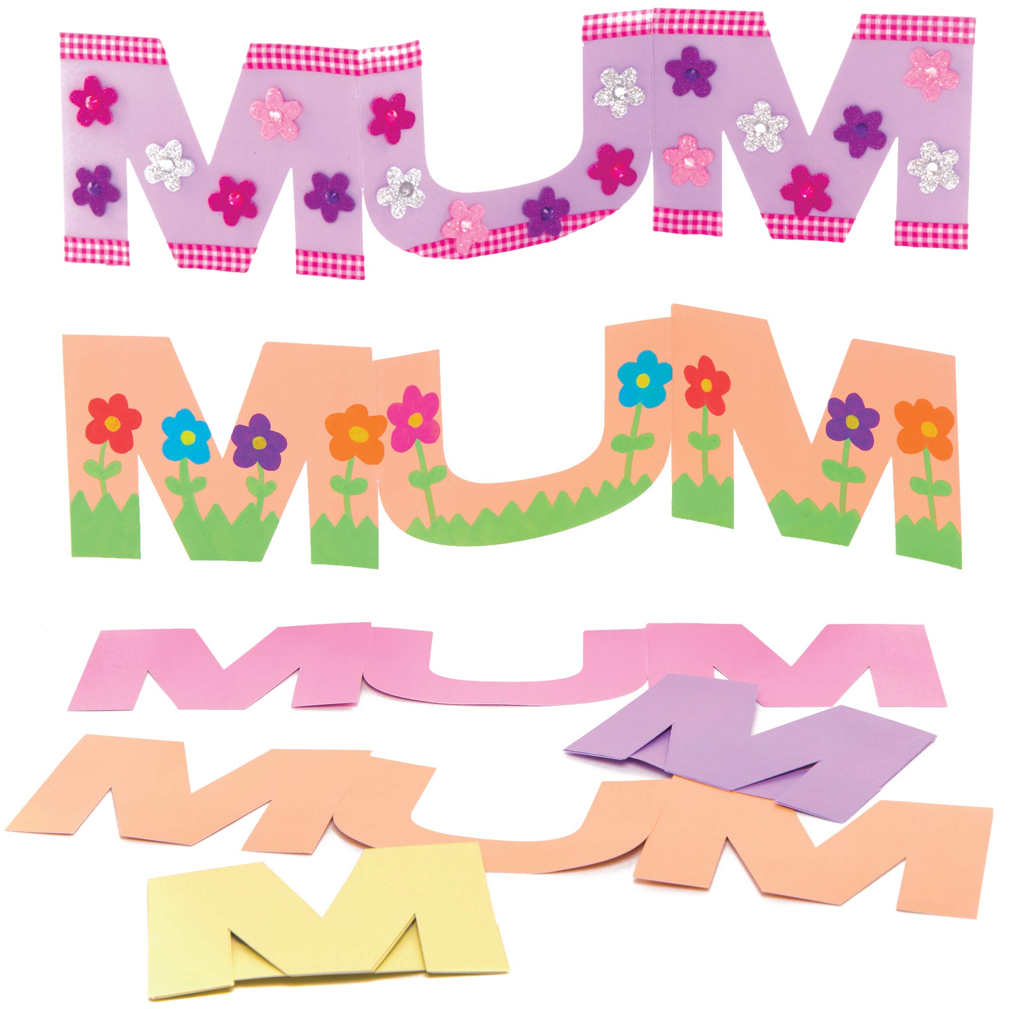 Baker Ross Colour in Pop Mother's Day-Pack of 10, Art Supplies for Children Card Making Activities (FC403), Assorted