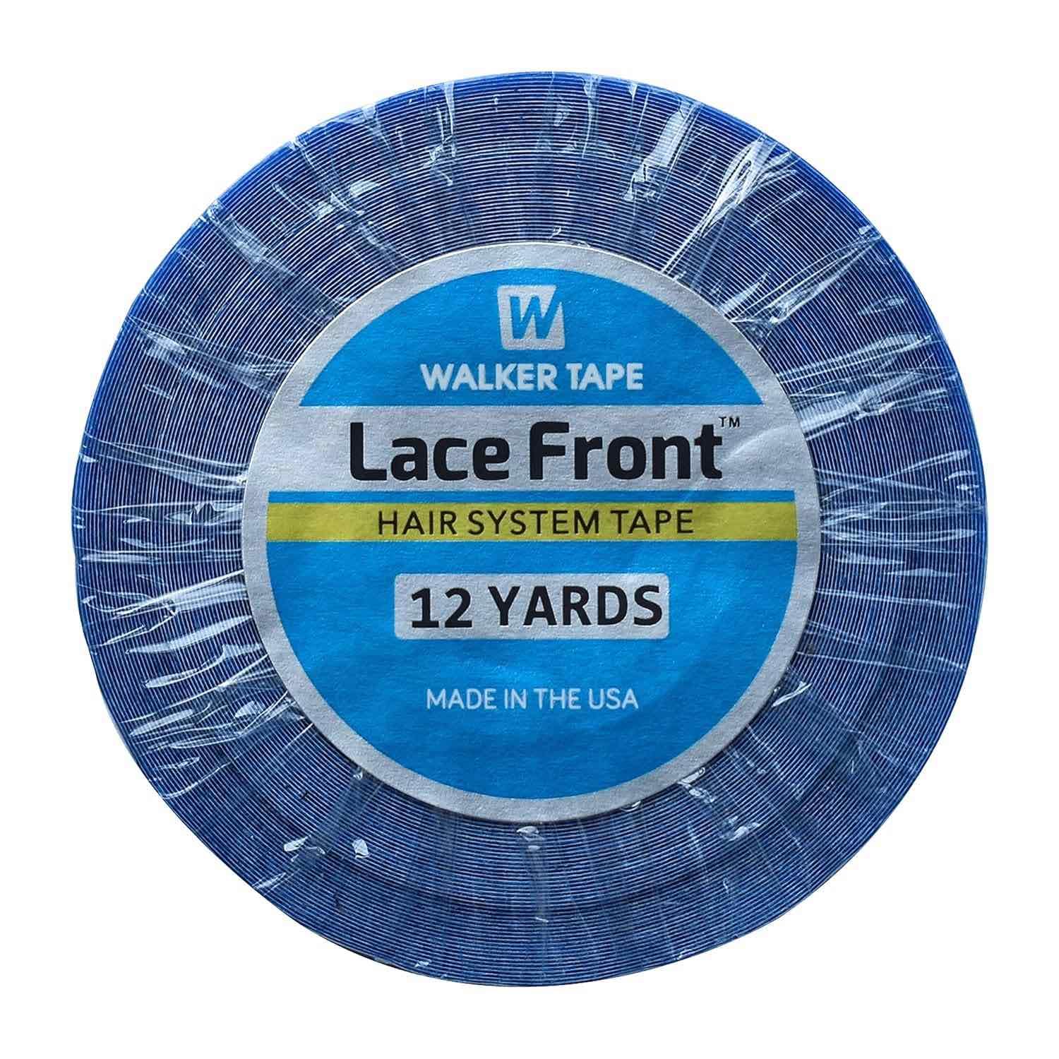 Photo 1 of Kneysan Lace Front Support Wig Tape Double Sided Waterproof Super Hold Adhesive for Wig Hair Extension Hair Pieces Lace Wigs Men's Toupee Beards Made in The USA Safe and Easy to Use (1/2" x 12 yds)