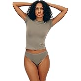 Organic Basics womens Core Rib Organic Cotton High-leg Brief Underwear