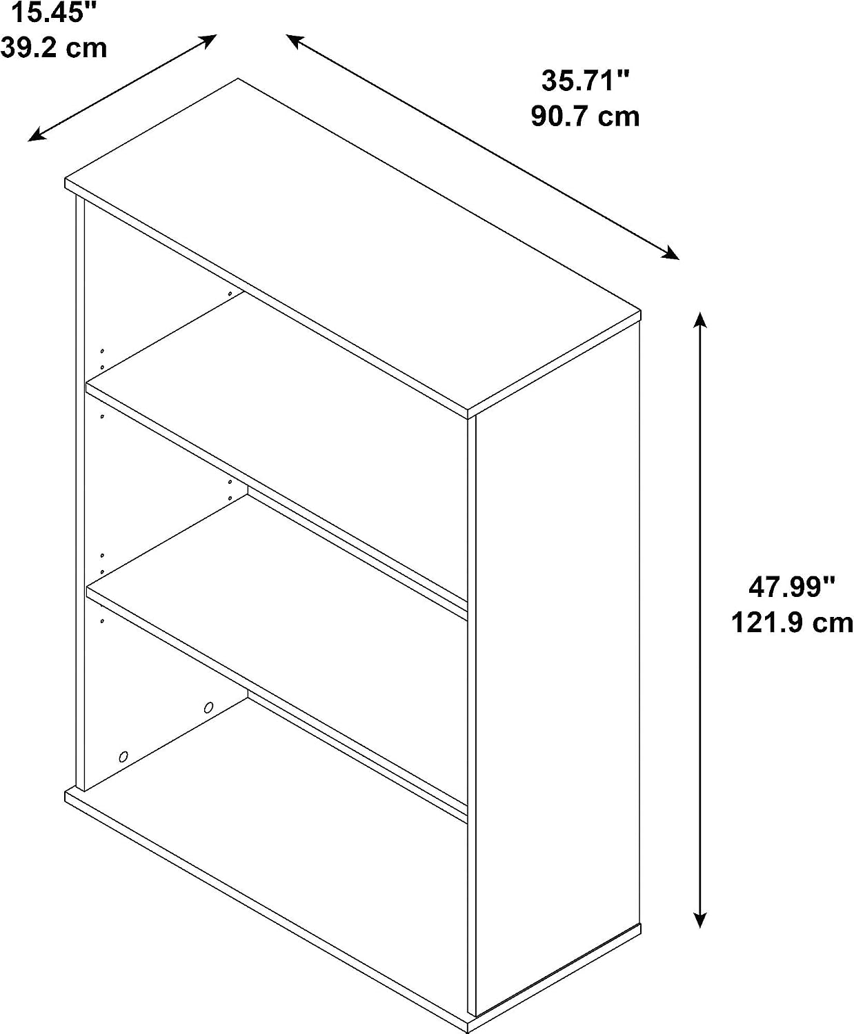 Trexus Office Bookcase 800mm 2 Shelves Maple 167734 Home Kitchen Cabinets Racks Shelves Umoonproductions Com