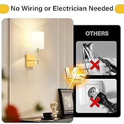 14.5 Inch Wall Sconces Battery Operated Set of