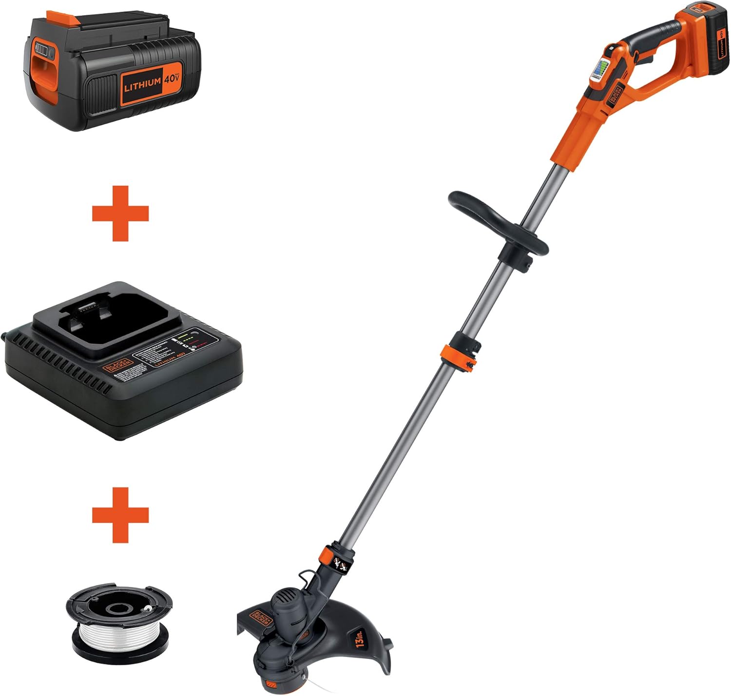 black & decker 40v lithium string trimmer lst136