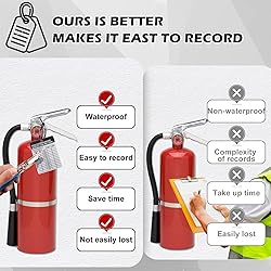 50 Sets Metal Inspection Tags Safety Inspection