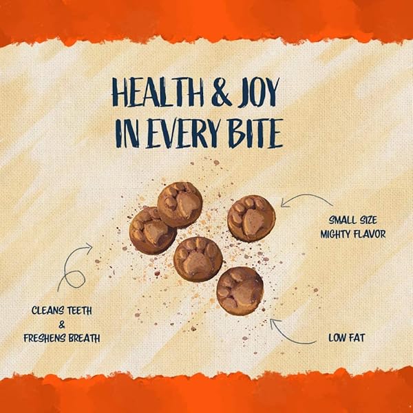 BLUE DOG BAKERY NATURAL DOG TREATS, DOGGIE PAWS, PEANUT BUTTER FLAVOR, 16.2OZ (1 COUNT)