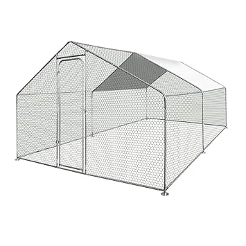 Enclos Poulaillervolière Extérieur 12m2 Gris 300 Cm Amazonfr Jardin
