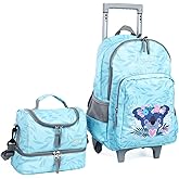 Tilami Rolling Backpack 18 inch Double Handle with Lunch Bag Wheeled Kids Backpack for Girls and Boys, Koala