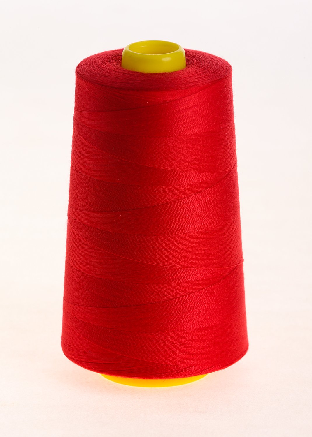 MM BRAND OVERLOCKING THREAD - OVERLOCKER THREAD - SEWING THREAD - 120s SPUN POLYESTER - 4 X 5000 YARD SPOOLS - VARIETY OF COLOURS INCLUDING BLACK, WHITE, BLUE, GREY, BROWN, YELLOW, RED, BEIGE, CREAM, GREEN, NAVY. PINK AND PURPLE (RED)